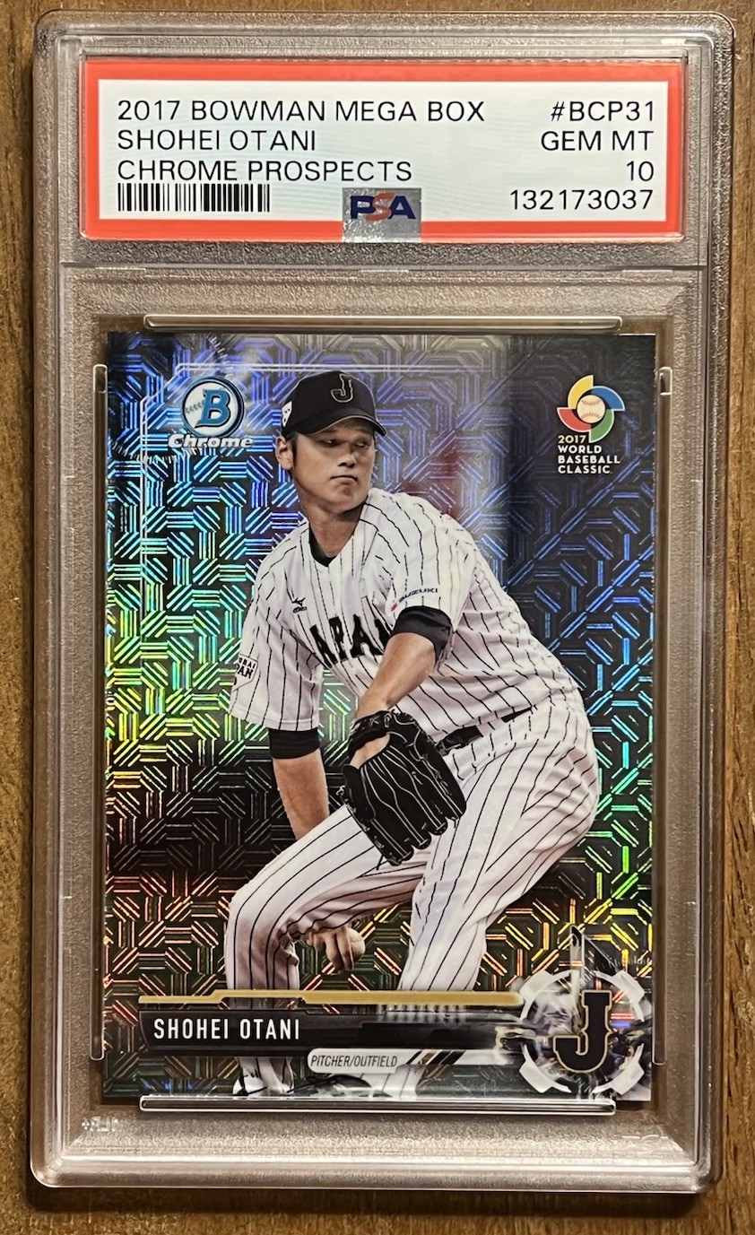 2017 Bowman Mega Box Shohei Ohtani Chrome Prospects #BCP31 PSA 10