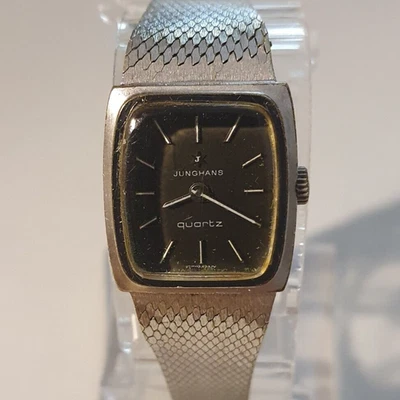 Damenuhr JUNGHANS German VINTAGE "Silver Fish Scales" SwissMade Uhrwerk - Bild 1 von 4
