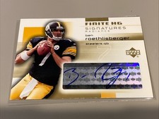 2004 Ben Roethlisberger RC Finite HG Rookie Radiance Auto Gold /25