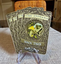 USS Indiana SSN 789 US Navy Submarine Serialized CPO Challenge Coin