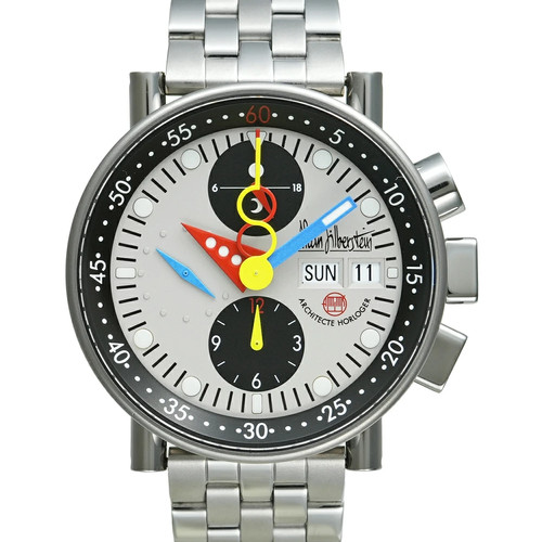 ALAIN SILBERSTEIN Krono Bauhaus I25000901OT12 Automatic 39.5mm Box Papers Gray