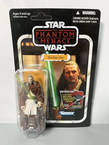 Qui-Gon Jinn VC75 Star Wars The Vintage Collection MOC unpunched Card