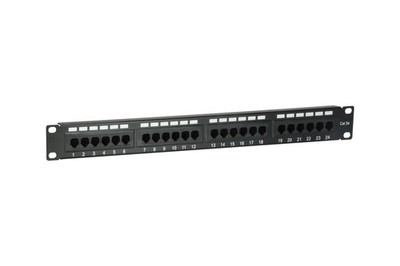 Equip 19'' Patchpanel 24xRJ45 Cat5e UTP 1U 100MHz RAL9005