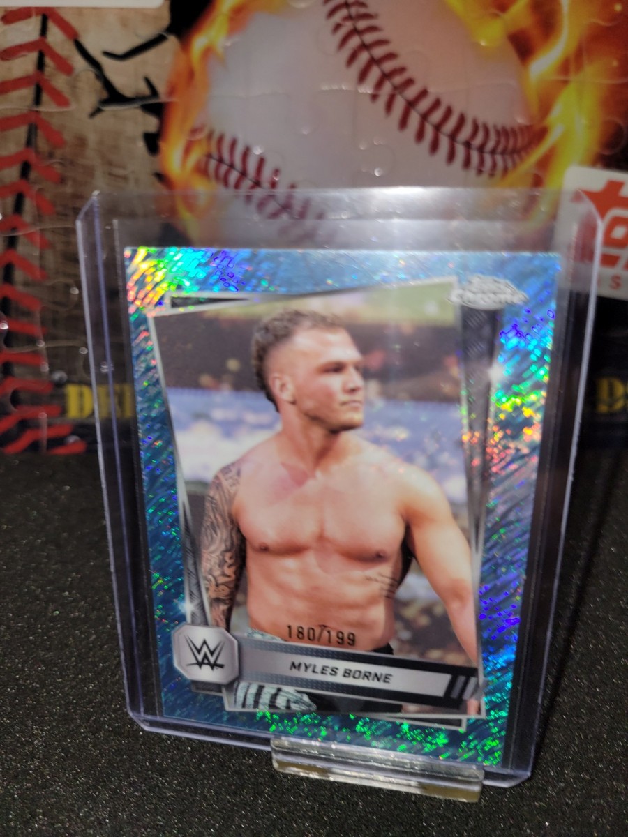2025 Topps Chrome WWE Myles Borne /199 Light Blue Wave | eBay