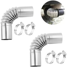 Stainless Steel Diesel Heater Exhaust Pipe 24mm Flexible