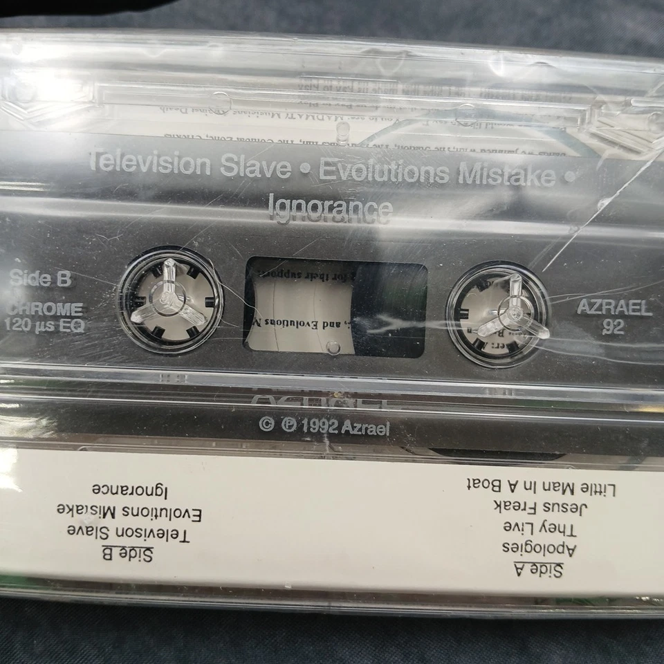 AZRAEL Television Slave 1992 Sealed Cassette Thrash Metal - Image 4 of 4