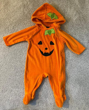 Baby Infant Faded Glory One Piece Pumpkin Costume Size 3-6 Months NEW