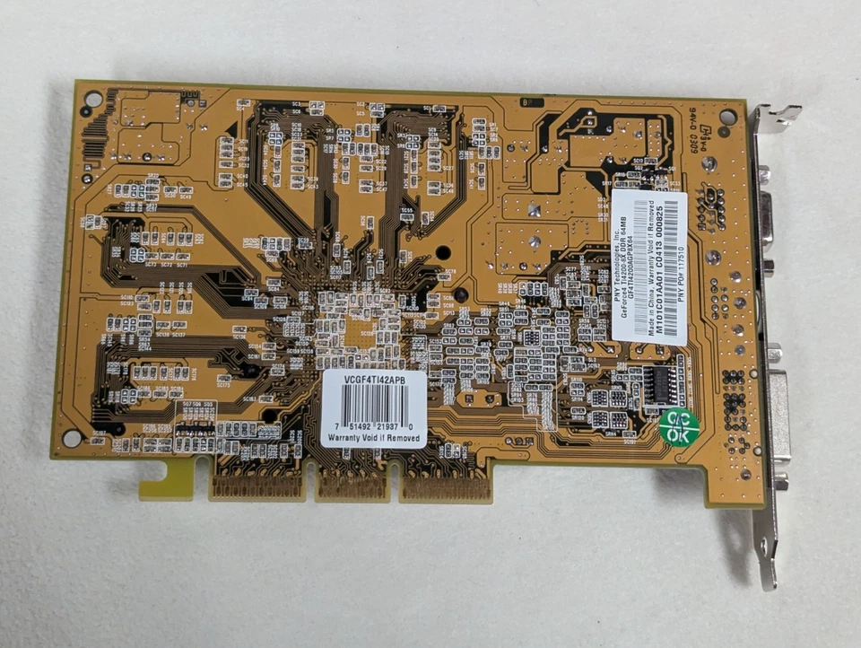 PNY nVidia GeForce4 Ti4200-8x 64MB 128bit DDR ~ VGA S-VIDEO TV DVI TV-OUT - Image 2 of 4