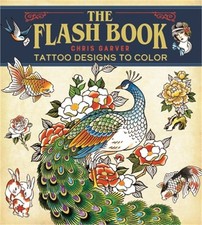 Flash Book: Hand-Drawn Tattoos to Color Paperback or Softback