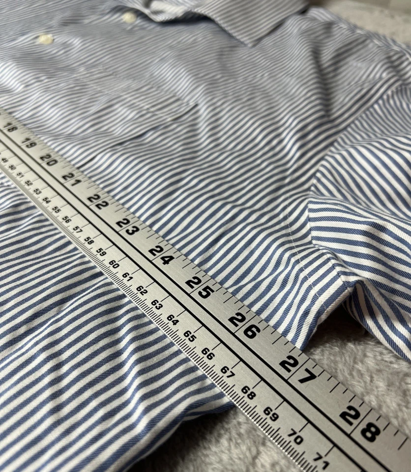 ¡Camisa de vestir Pronto Uomo para hombre azul 19-34/35 con cuello de algodón con botones! Foto 4 de 4