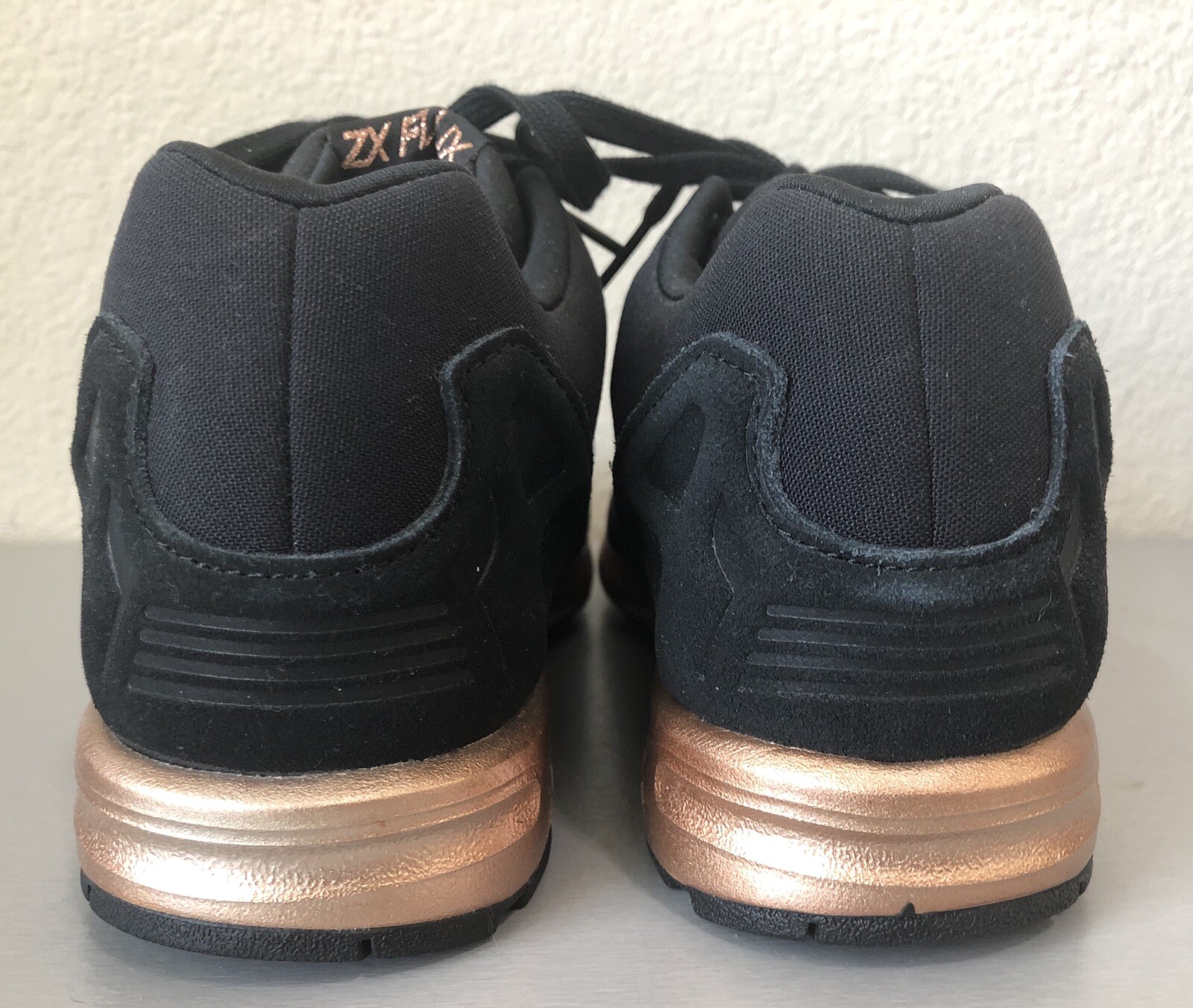 womens adidas zx flux core black copper rose gold bronze s78977 limited edition