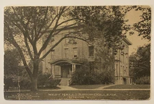 Ripon College, West Hall, Ripon WI, Posted 1921, Vintage Postcard