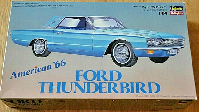 ハンドメイド Hasegawa Ford Thunderbird American'66 1/24 Model Kit #15029