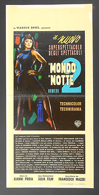 LOCANDINA, IL MONDO DI NOTTE NUMERO 2, MONDO MOVIE, PROIA POSTER ...
