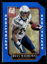 Ryan Mathews #'d /76 - 2013 Panini Elite Aspirations Die Cut SP #84 Chargers