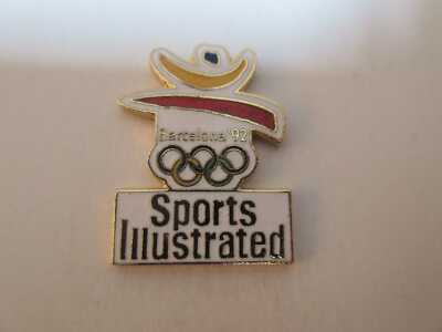 Pin Barcelona 1992 Sports Illustrated Newspaper Media Olympics MEDIA OLYMPICS 