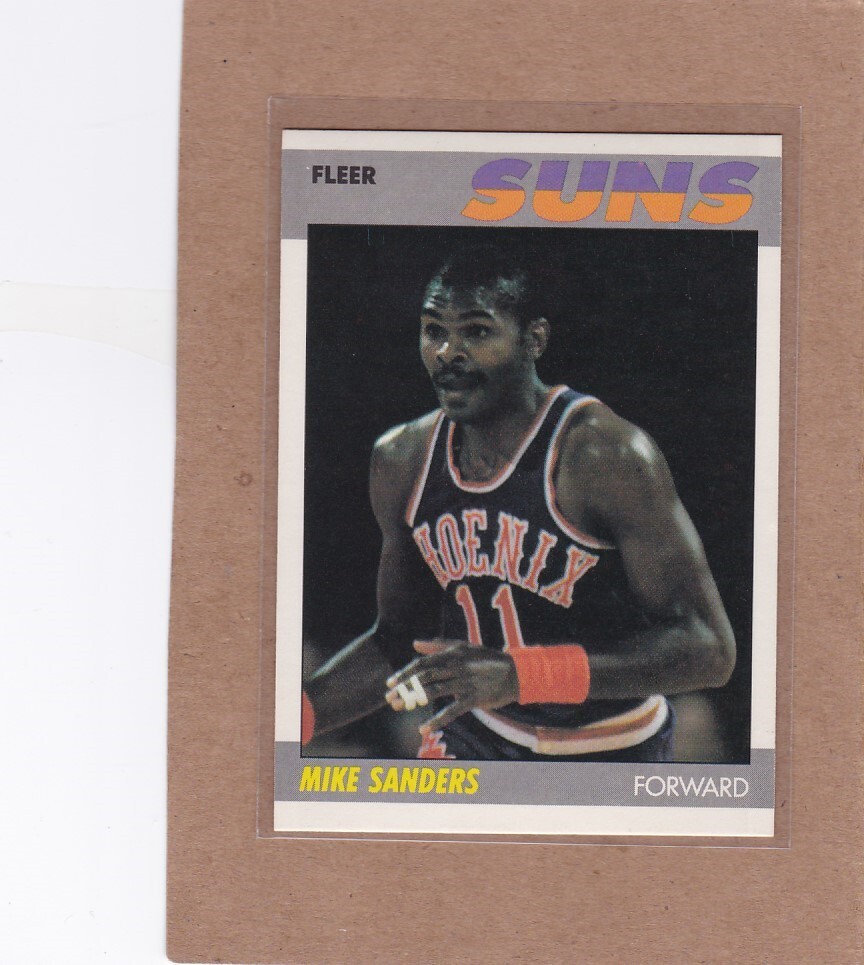 1987-88 FLEER BASKETBALL MIKE SANDERS #96 SUNS NMMT *A33575