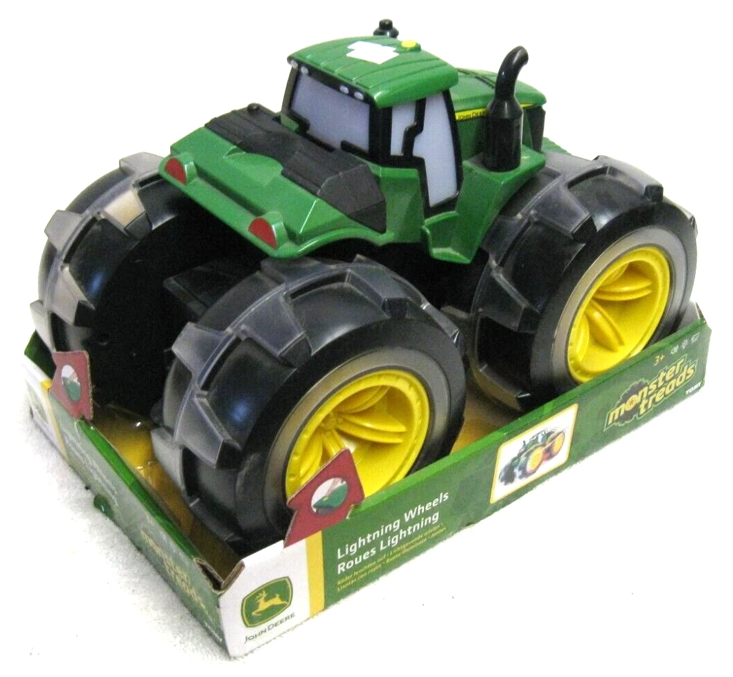 3 ERTL TOMY JOHN DEERE LIGHTNING WHEELS FARM TOY NEW W TIRE