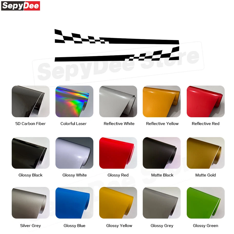 Наклейка стикер боковая полоса графическая на кузов автомобиля для Toyota Camry - Изображение 2 из 4