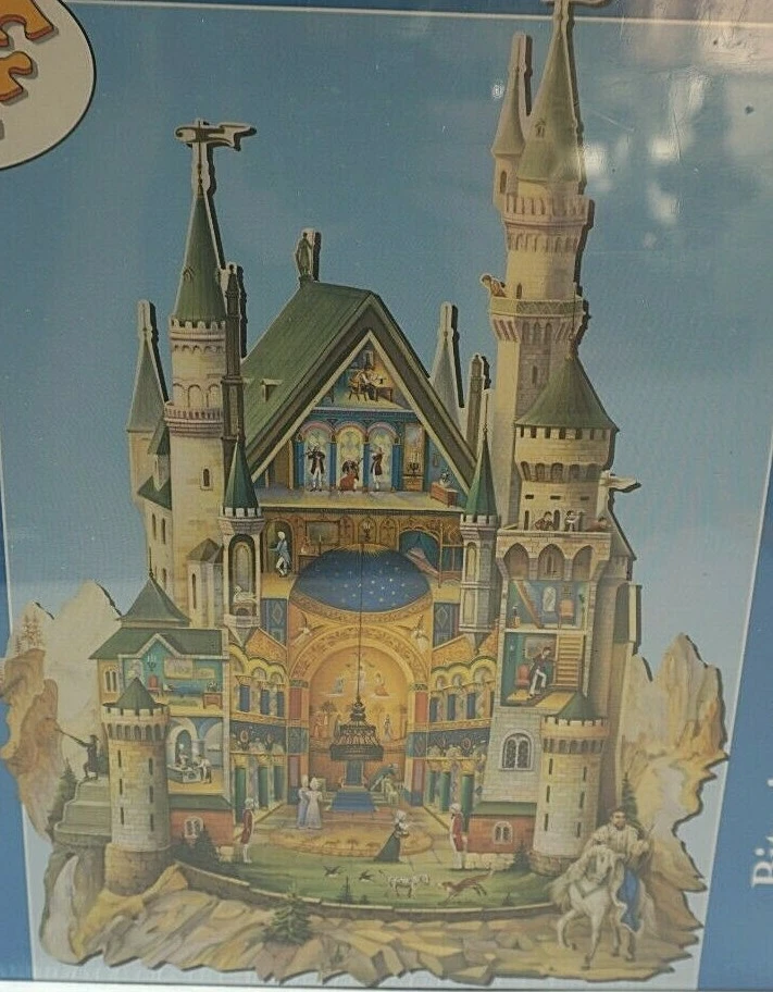650 Shaped Puzzle 20"X27" Oleg Gavrilov  The Grandeur of Neuschwanstein Castle - Image 3 of 4