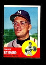 1963 TOPPS #519 CLAUDE RAYMOND BRAVES EX(OC) E08908