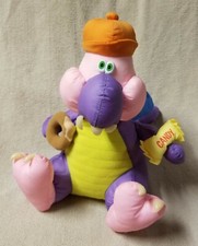 Russ Berrie Snackadacty Maureen Collins Plush Stuffed Animal Dragon Toy 13" VGC