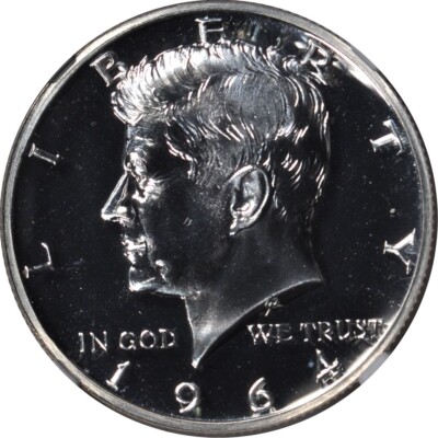 アメリカ 1964 ケネディ アクセントヘア プルーフ銀貨 PCGS PR65 アメリカ 1964 ケネディ アクセントヘア プルーフ銀貨 PCGS PR65