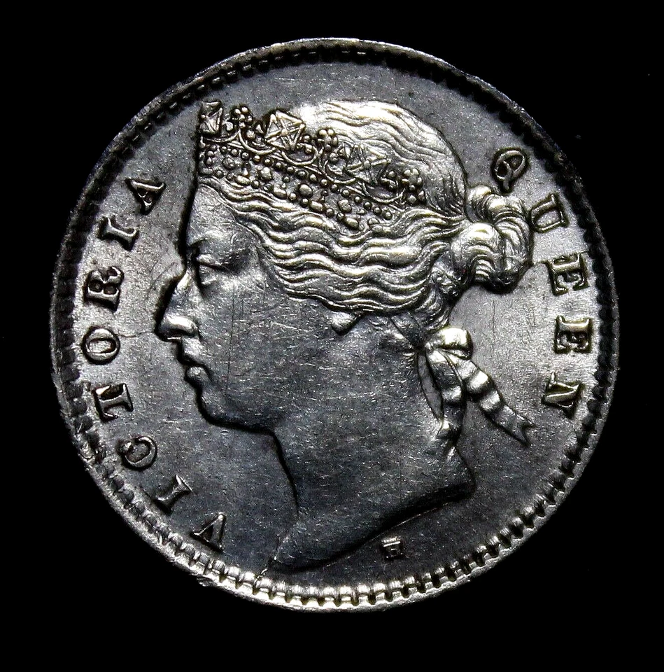 20 centavos de plata Mauricio 1877 249-544 Foto 3 de 4