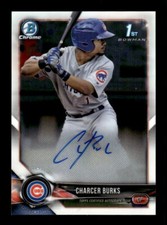 2018 Bowman Chrome #BCPA-CB Charcer Burks Prospects Autographs