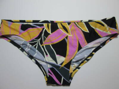 Kona Sol Womens Size XL Bikini Bottom Multicolor Floral Beachwear