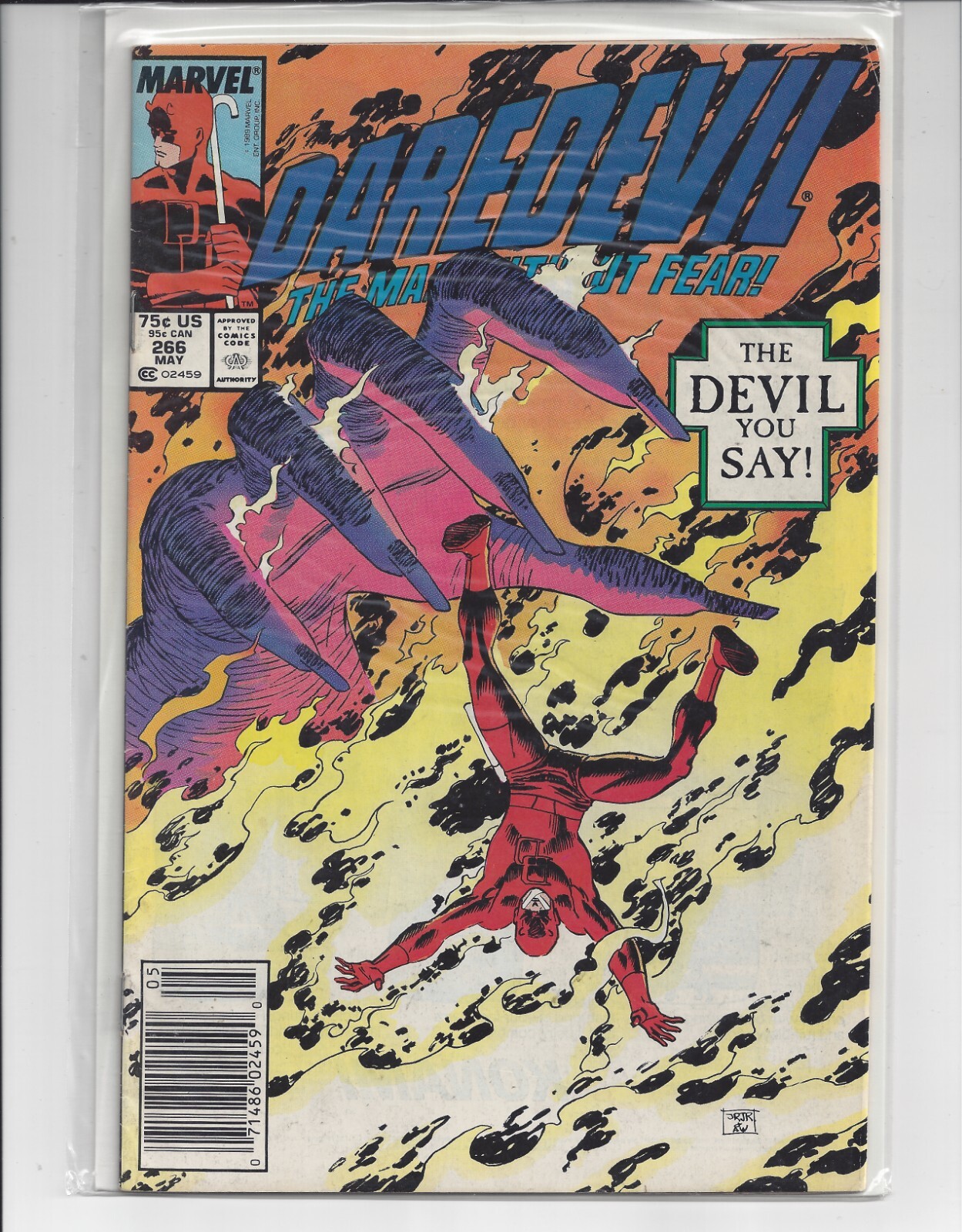 DAREDEVIL # 266 Newsstand Variant 