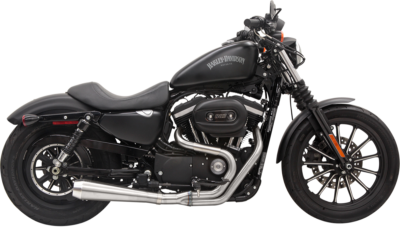 Bassani Road Rage 3 スポーツスター リジッドエボ用 Bassani Road Rage 3 Stainless Exhaust for 2004-2022 Harley