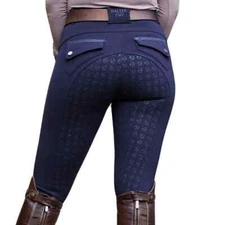 NWT! HALTER EGO Kimberly Full Seat Breeches - Navy SIZE-24