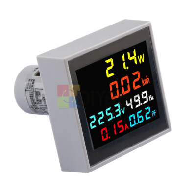 AC 50-300V 100A Digital LCD Display Voltage Current Power Factor Frequency Meter