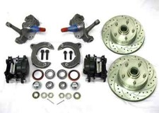 Mustang Ii 2 Front Disc Brake Kit With Big 11 Chevy Rotors 2 Drop Spindles