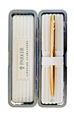 Parker Classic 22K Gold Electroplated Ballpoint Pen Made In France