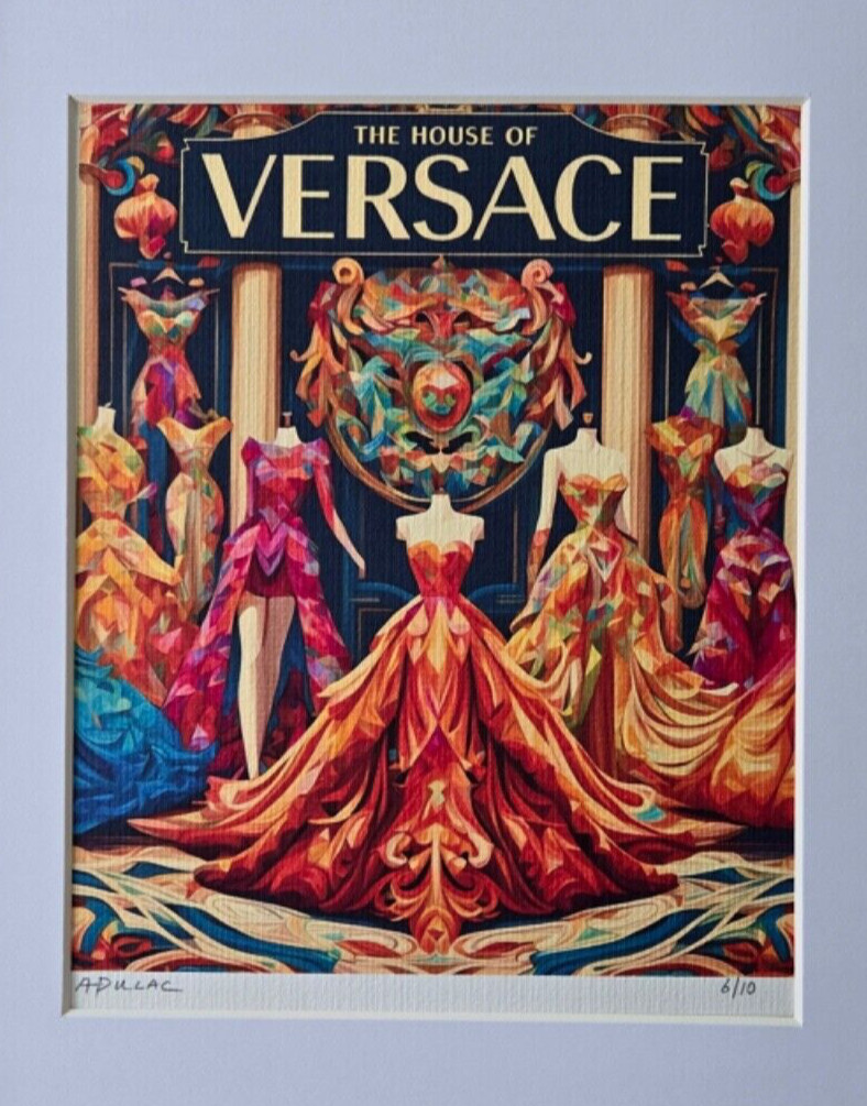 ALEXANDER DULAC | VERSACE Hand Signed Authentic Print Edition of 10 | COA thumbnail 2
