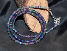 Collana Con Perle Di Opale Di Fuoco Etiope Con Pietra Preziosa - Foto 3