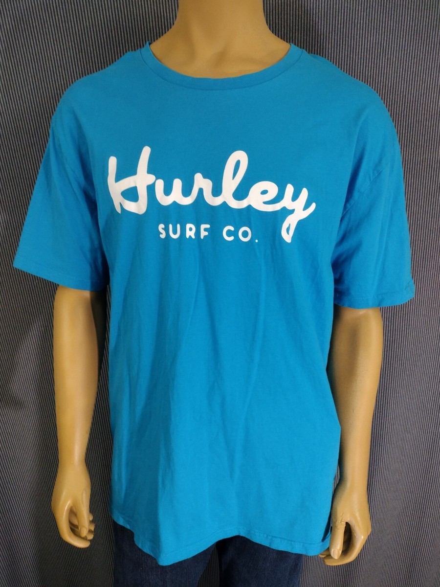 【かやぼー】Bristol hurley Tシャツ 白XLサイズ HURLEY T - Shirt Bright Blue Cursive Hurley White Graphic SS