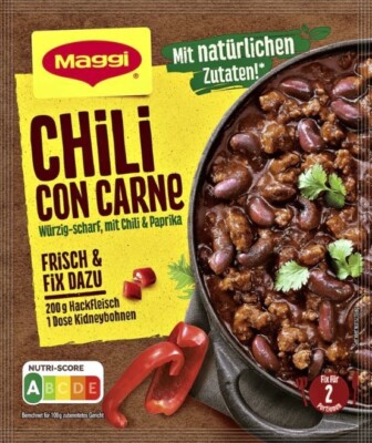 Maggi  CHILI CON CARNE 1 pc/2 servings Made in Germany FREE US SHIPPING
