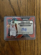 ADAM FLAGLER 2023 Prizm Draft Picks College Penmanship #CP-ADF RED /149 AUTO!