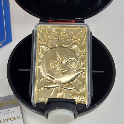 VINTAGE 1999 POKEMON 23K GOLD PLATED TRADING CARD BURGER KING