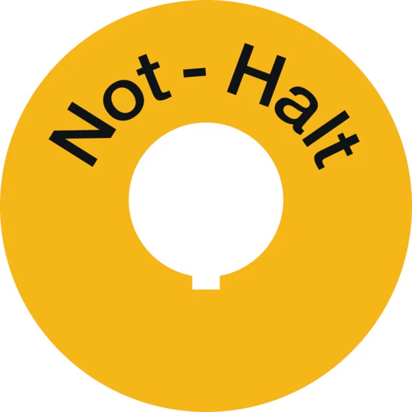 DREIFKE Aufkleber Maschinenschild, Not-Halt, Folie - 60 mm Folie selbstklebend