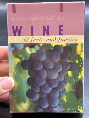 Celebration of Wine 42 Fact and Fancies Novelty Flash Cards