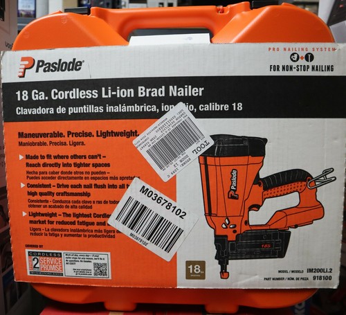 Ga. Cordless Li-ion Brad Nailer Model 