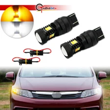 Switchback LED DRL Turn Signal Lamps Kit For 2012-2015 Honda Civic Coupe & Sedan