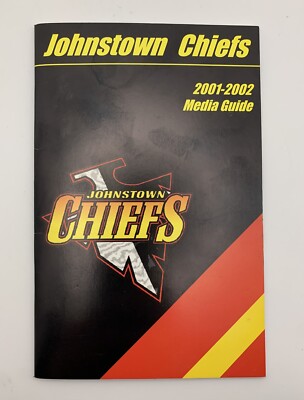 Vintage 2001/02 Johnstown Chiefs Slapshot ECHL Minor League Hockey Media Guide