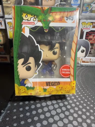 Funko Pop! DBZ: Vegito #949 Metallic GameStop Exclusivo con Protector