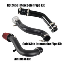 For 2017-2019 Ford 6.7 6.7L Cold & Hot Side Intercooler Pipe & Air Intake Kit