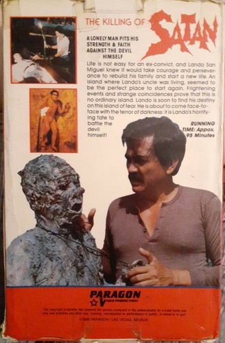 The Killing Of Satan (VHS, 1985) seltener philippinischer HORROR Paragon Big Box - Bild 2 von 6